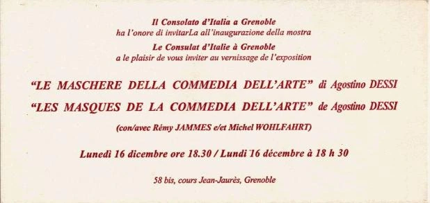 Invitation from the Italian Consulate in Grenoble