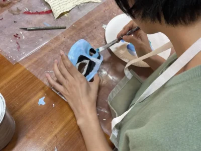 Mask decoration course florence 07 Mask decoration course at Alice Masks, Florence